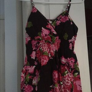 Floral Navy Blue Dress